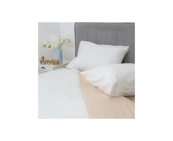 Постільна білизна Viluta 03 Wash Варена бавовна геометрія (50 х 70 - 2 шт) двоспальний (03_Wash_Printed_dv), зображення 7