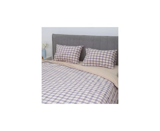 Постільна білизна Viluta 06 Wash Варена бавовна геометрія (50 х 70 - 2 шт) двоспальний (06_Wash_Printed_dv), зображення 3