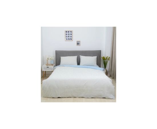 Постільна білизна Viluta 10 Wash Варена бавовна геометрія (50 х 70 - 2 шт) двоспальний (10_Wash_Printed_dv), зображення 2