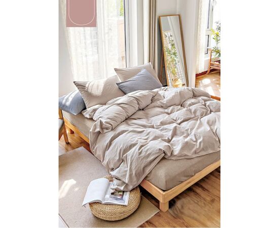 Постільна білизна Viluta 13 Wash Варена бавовна геометрія (50 х 70 - 2 шт) двоспальний (13_Wash_Printed_dv)