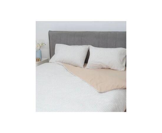 Постільна білизна Viluta 03 Wash Варена бавовна геометрія (50 х 70 - 2 шт) євро (03_Wash_Printed_ev), зображення 3