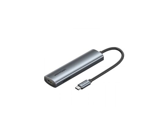Концентратор VENTION USB-C 5-in-1 HDMI + USB 3.0 + USB 2.0 + USB-C 2.0 + PD 100W (TGLHB)