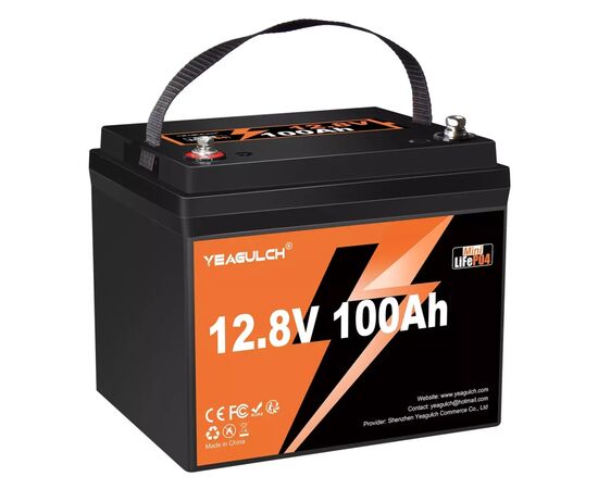 Батарея LiFePo4 YEAGULCH 12.8V 100Ah Mini Max (YEAGULCH-12,8V/100Ah Max), изображение 2