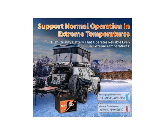 Батарея LiFePo4 YEAGULCH 12.8V 100Ah Mini Max (YEAGULCH-12,8V/100Ah Max), изображение 4