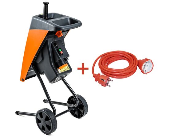 Садовий подрібнювач GTM DS2500/40 KIT, 220В, 2500Вт, до 40мм, ножі + подовжувач 10м (DS2500/40_KIT+ext.cord), зображення 2