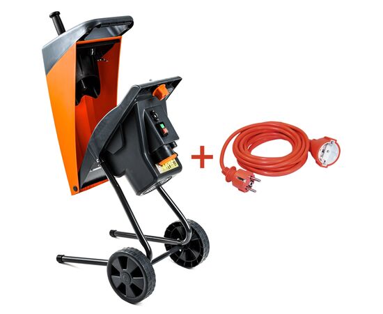 Садовий подрібнювач GTM DS2500/40 KIT, 220В, 2500Вт, до 40мм, ножі + подовжувач 10м (DS2500/40_KIT+ext.cord), зображення 3
