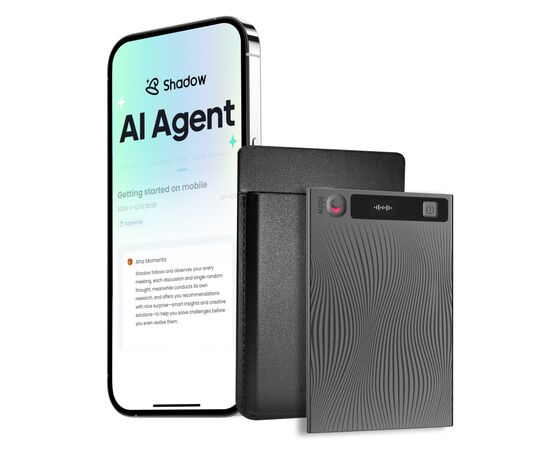 Цифровой диктофон Mobvoi TicNote with IA Shadow 64GB Black (NE-79), изображение 3