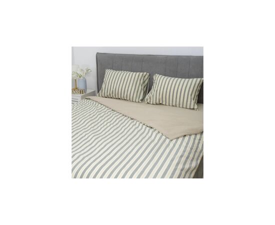 Постільна білизна Viluta 08 Wash Варена бавовна геометрія (50 х 70 - 2 шт) двоспальний (08_Wash_Printed_dv), зображення 3