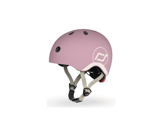 Шлем Scoot&Ride пастельно-бузковий з ліхтариком 45-51см (SR-181206-WILDBERRY)