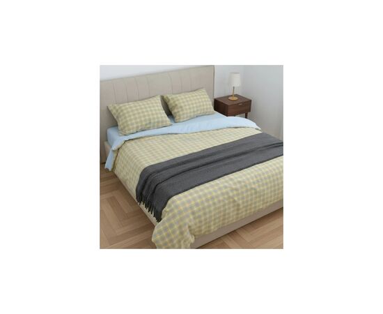 Постільна білизна Viluta 02 Wash Варена бавовна геометрія (50 х 70 - 2 шт) двоспальний (02_Wash_Printed_dv)