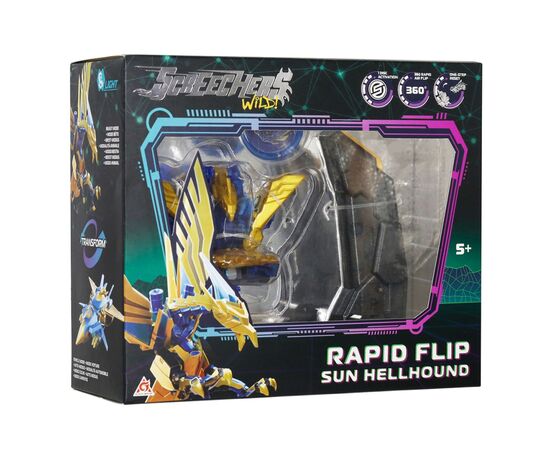 Трансформер Screechers Wild ! S5 L0.5 V2 - Сан Хелхаунд (KS686104B), изображение 9
