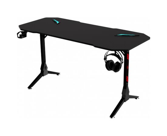 Компьютерный стол GT Racer T-1211 Black (T-1211 (120x60x73) Black), изображение 4