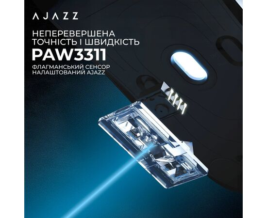 Мышка Ajazz AJ179P MC Charging Dock Wireless/Bluetooth/USB White (AJ179P-MC-W), изображение 8