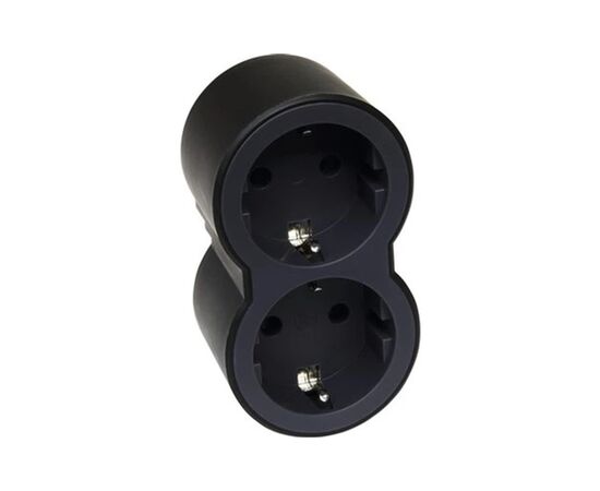 Сетевой разветвитель Legrand Стандарт 2х2К+C передні розетки (694517), изображение 2