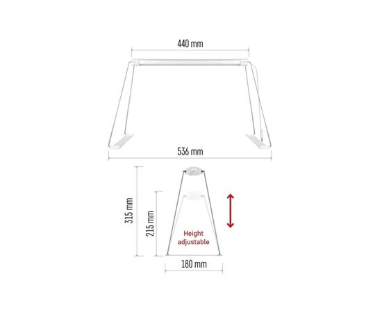 Настільна лампа EMOS LED лампа для рослин 15 W з таймером (Z7903), зображення 7