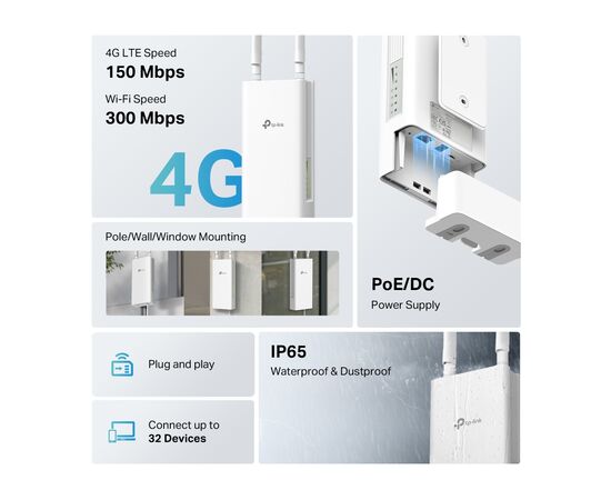 Маршрутизатор TP-Link TL-MR100-OUTDOOR, зображення 6