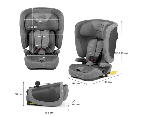 Автокресло Kinderkraft Fix2Go i-Size Grey (KCFI2GO0GRY0000) (5902533925872), изображение 10