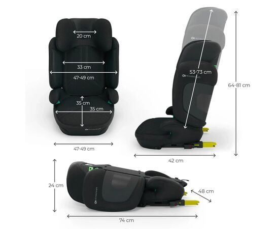 Автокрісло Kinderkraft Xpand 2 PRO i-Size Black (KCXPPR02BLK0000) (5902533926473), зображення 3