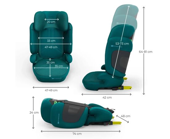 Автокрісло Kinderkraft Xpand 2 PRO i-Size Green (KCXPPR02GRE0000) (5902533929320), зображення 3