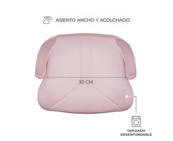 Автокресло Kinderkraft i-Boost 2 бустер Pink (KCIBOO02PNK0000) (5902533929184), изображение 3