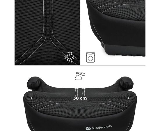 Автокресло Kinderkraft i-Boost 2 Pro бустер Black (KCIBOO02BLKPR00) (5902533929122), изображение 3
