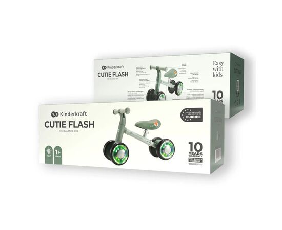 Беговел Kinderkraft Cutie Flash Green (KRCUFL00GRE0000) (5902533927975), изображение 7