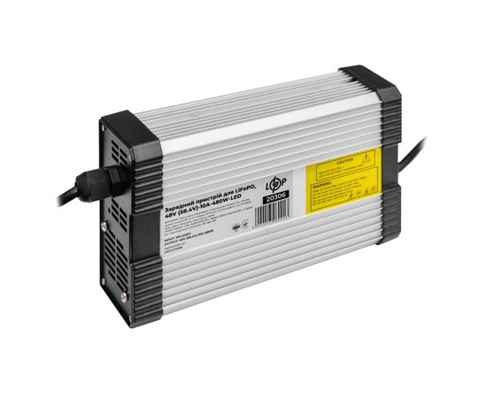 Мережевий зарядний пристрій для АКБ LogicPower LiFePO4 48V (58.4V)-10A-480W-LED (20306), зображення 2