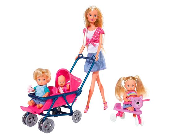 Кукла Simba Штеффи с детьми и аксессуарами (5736350)