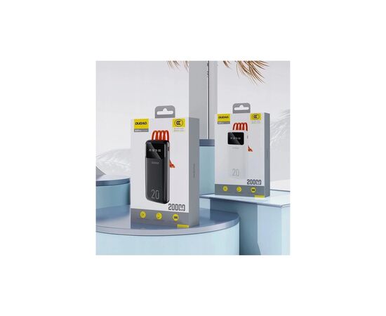 Батарея универсальная Dudao K6Pro+ 20000mAh 10W with USB-C/Lightning/MicroUSB/USB-A cables (6977196682409), изображение 6