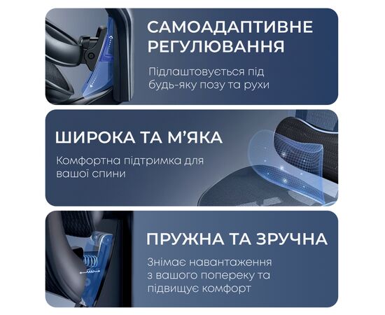 Офисное кресло Sihoo с подставкой для ног DORO C300L Mesh Black с подставкой для ног (DORO-C300L-A3-101-JT), изображение 11