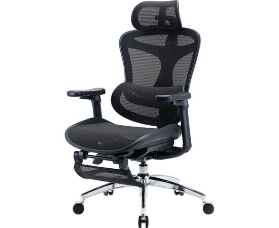 Офисное кресло Sihoo с подставкой для ног DORO C300L Mesh Black с подставкой для ног (DORO-C300L-A3-101-JT), изображение 4