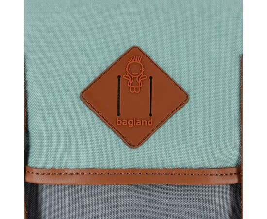Рюкзак для ноутбука Bagland Successful 17L 299 Grey/Tiffany blue 0050466 (63751154), зображення 6