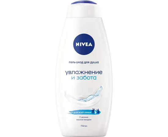 Гель для душу Nivea Зволоження та догляд з маслом мигдалю 750 мл (9005800218540)