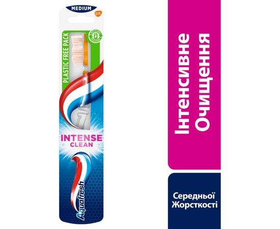 Зубная щетка Aquafresh Intense Clean Средней жесткости (5054563927835), изображение 5