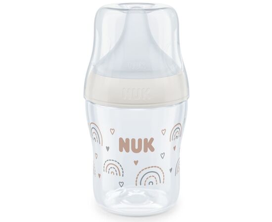 Бутылочка для кормления Nuk Perfect Match S Веселка, пластикова, 150 мл (3954131)