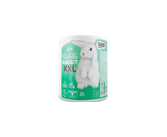 Бумажные полотенца Grite White Rabbit XXL 2 слоя 500 отрывов 1 рулон (4770023346091)
