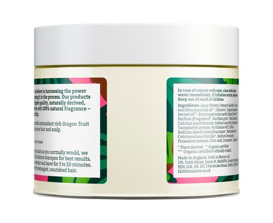 Маска для волосся Faith in Nature Натуральна З фруктом дракона 300 мл (708002306280), зображення 2