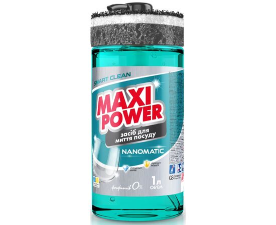 Средство для ручного мытья посуды Maxi Power Nanomatic 1 л (4820204703400)