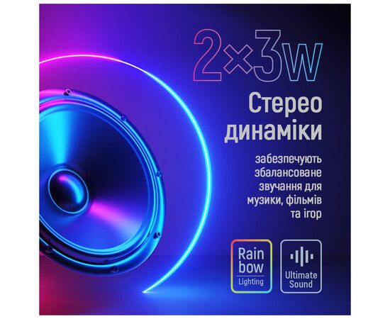 Акустическая система ColorWay CW-SPU01BK Black (CW-SPU01BK), изображение 6