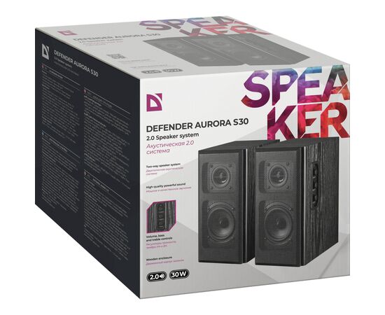 Акустическая система Defender Aurora S30 30Вт USB Black (65431), изображение 8
