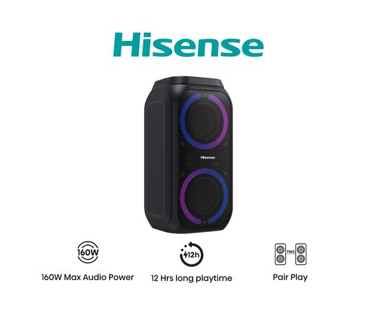 Акустическая система Hisense Party Rocket 160 Black (20013565), изображение 4