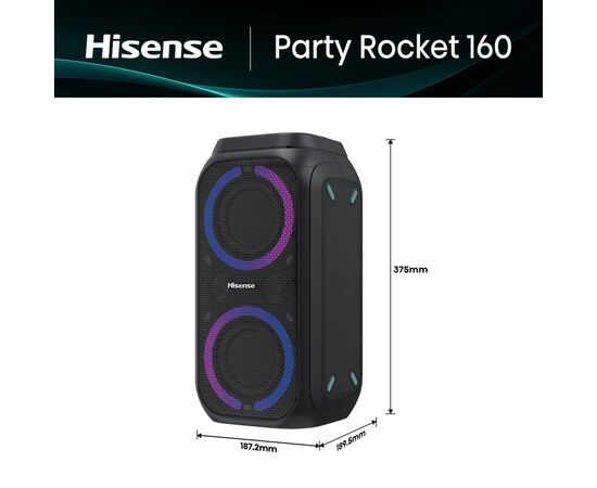 Акустическая система Hisense Party Rocket 160 Black (20013565), изображение 9