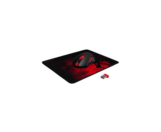 Мышка Defender M601WL-BA Wireless + mouse pad Black/Red (78227), изображение 8