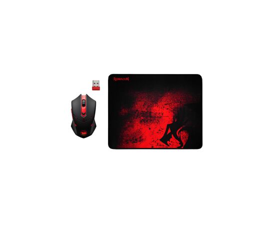 Мышка Defender M601WL-BA Wireless + mouse pad Black/Red (78227)