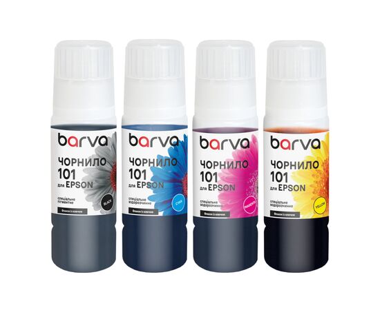 Чернила Barva Epson 101 4х70 мл, pigm BK/C/M/Y OneKey special (E101-070-MP)