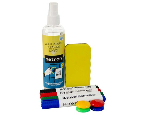 Набір маркерів H-Tone Набір стартовий для магнітно-маркерних дошок із 4 предметів (SPONGE-HTONE)