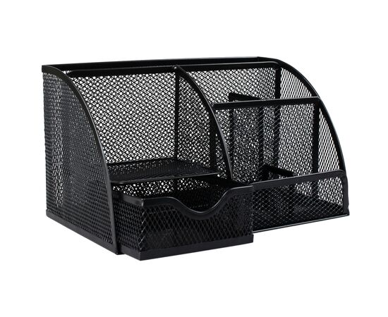 Настільний набір H-Tone металевий, 22 х 14 х 13 см, чорний (JJ41220)