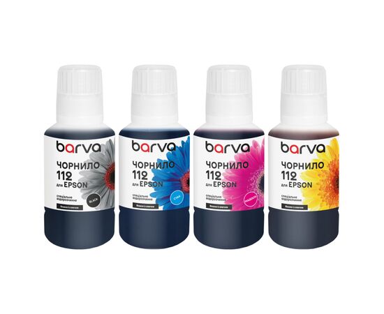 Чернила Barva Epson 112 4x140 мл, BK/C/M/Y special, OneKey (E112-140-2MP)