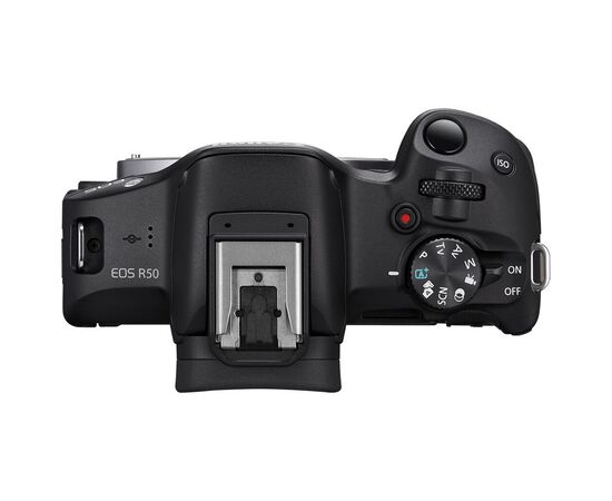 Цифровой фотоаппарат Canon EOS R50 + RF-S 18-45 IS STM + RF 75-300 Black (5811C150BA), изображение 5
