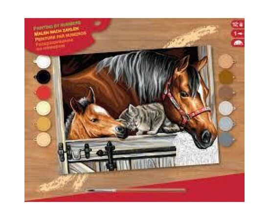 Набор для творчества Sequin Art PAINTING BY NUMBERS SENIOR Stable Dooor Trio (SA1523)